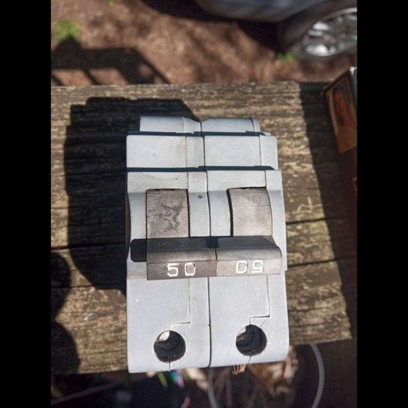 USED Federal Pacific Compatible 60A or 50 amp Two Pole Circuit Breaker Stab Lok - Picture 5 of 8